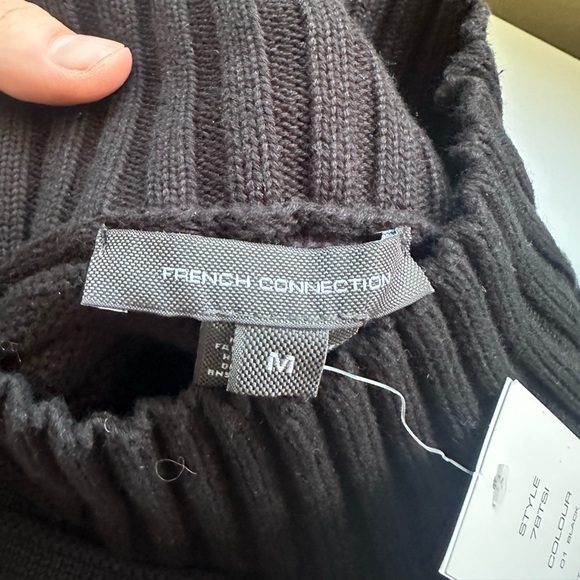NWT French Connection Mozart Ribbed High Neck Jumper Sweater Sz M - Picture 8 of 10